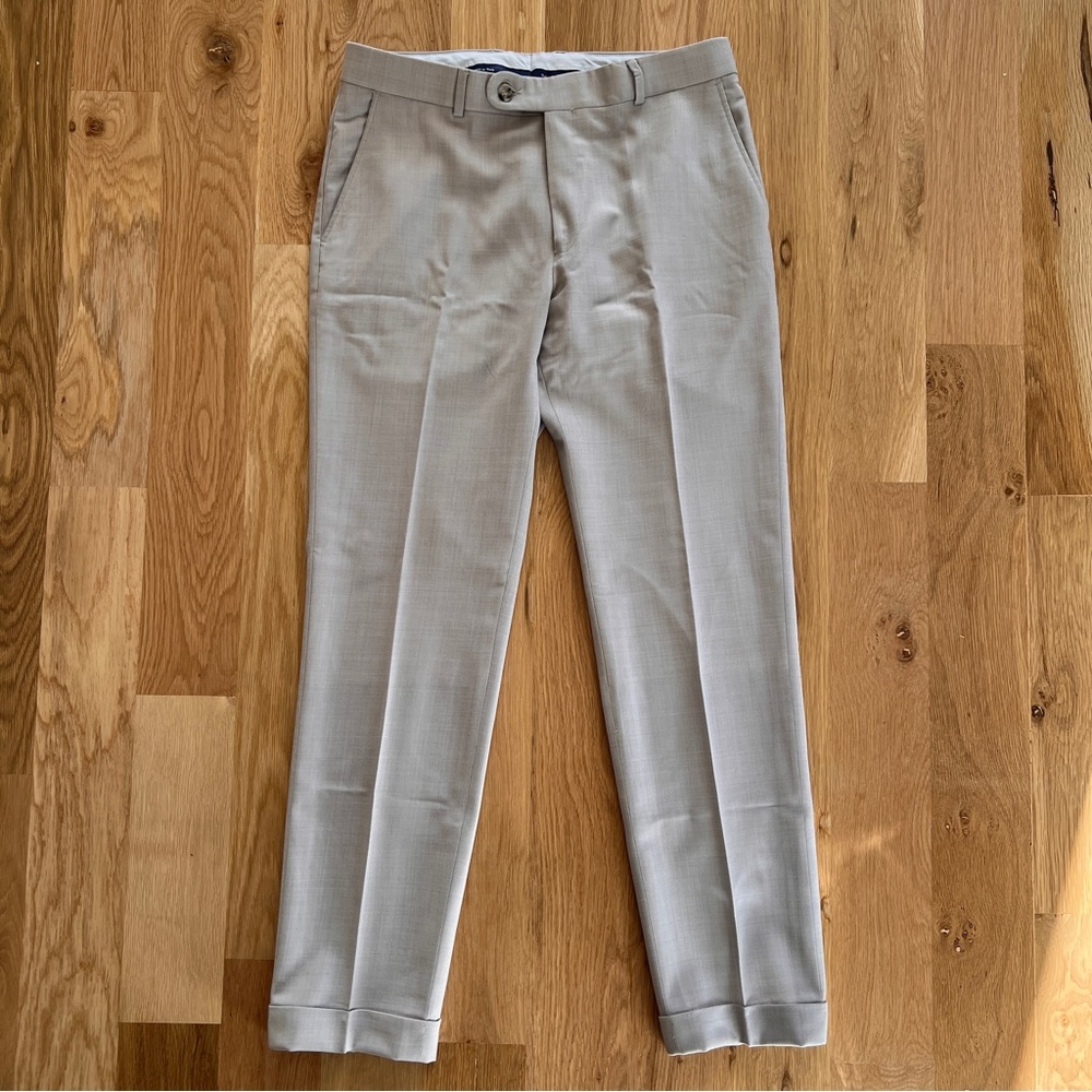 Angelico Light Gray Dress Pants for Men - Size 33